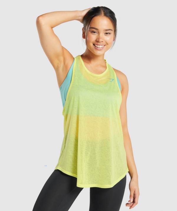 Damske Tielko Gymshark Pulse Lightweight Žlté | BO9084231